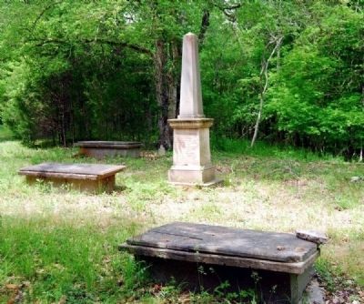Patrick and Martha Calhoun Monument -<br>Southeast Corner image. Click for full size.