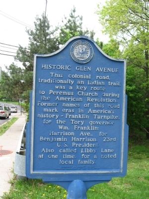 Historic Glen Avenue Marker. Click for full size. Historic Glen Avenue Marker image. Click for full size.
