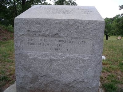 Marker dedication.. Click for full size. Marker dedication. image. Click for full size.