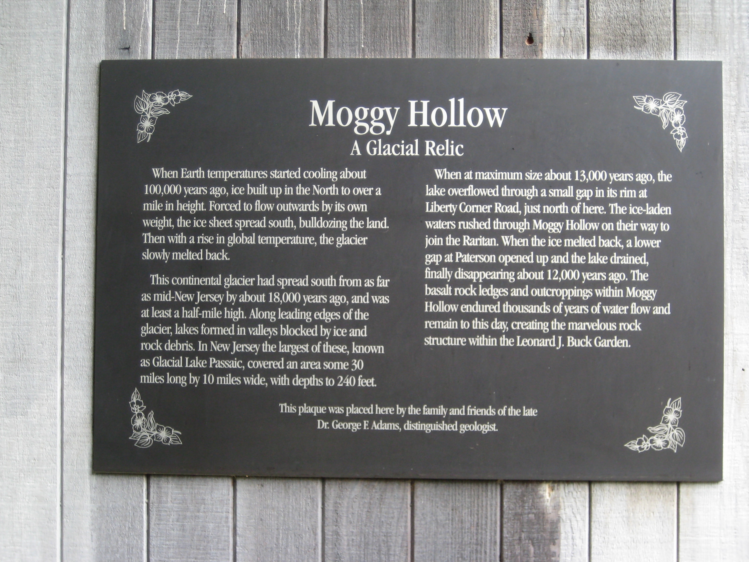 Moggy Hollow Marker