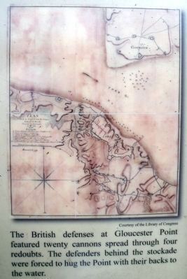 British Defenses at Gloucester Point. image. Click for full size.