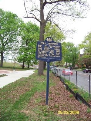 Fort Wyoming Marker. Click for full size. Fort Wyoming Marker image. Click for full size.