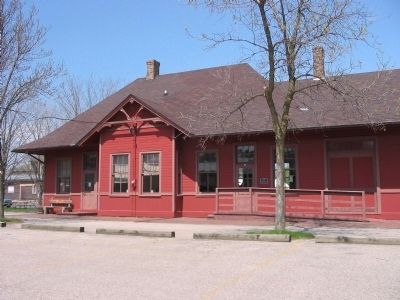 Restored Kendall Train Depot image. Click for full size.