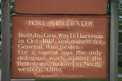Fort Winchester Marker. Click for full size. Fort Winchester Marker image. Click for full size.