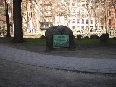 Marker in Granary Burying Ground image. Click for full size.