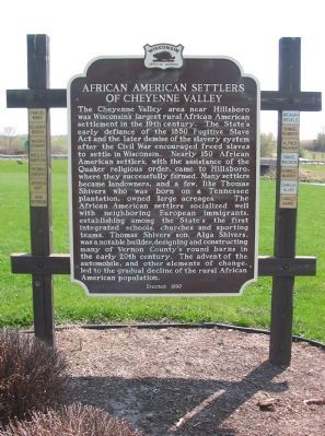 African American Settlers of Cheyenne Valley Marker image. Click for full size.