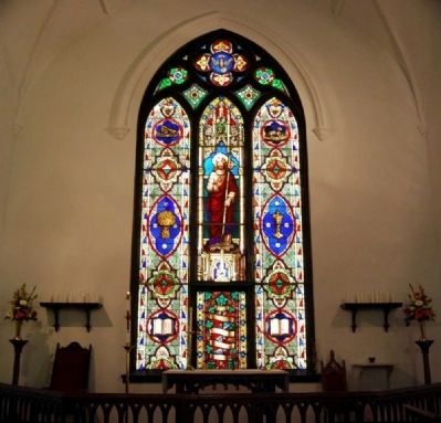 Trinity Episcopal Church Interior - Southwest Stained Glass Window image. Click for full size.