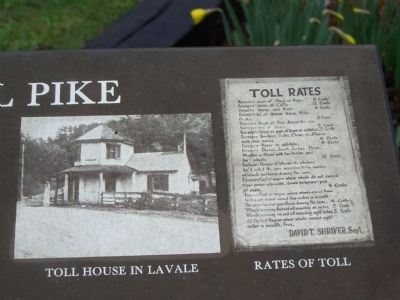 Toll House in LaVale - Rates of Toll image. Click for full size.