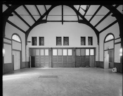 Wendte Hall Interior, Courtesy of the Historic American Buildings Survey image. Click for full size.