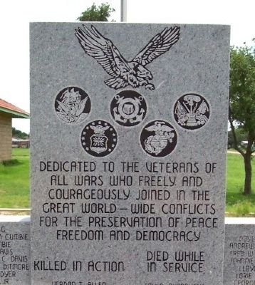 Bronte Veterans Memorial. Click for full size. Bronte Veterans Memorial image. Click for full size.