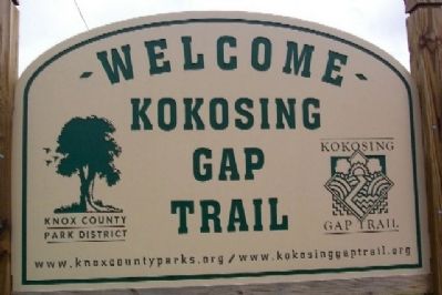 Kokosing Gap Trail Sign image. Click for full size.