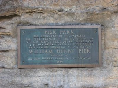Pier Park Marker. Click for full size. Pier Park Marker image. Click for full size.