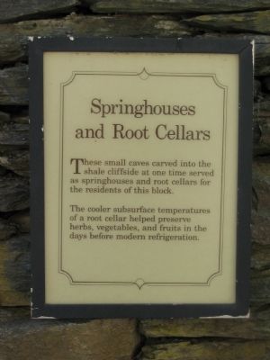 Springhouses and Root Cellars Marker image. Click for full size.