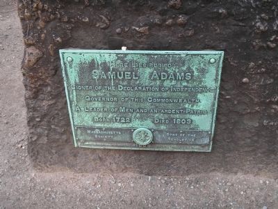 Grave of Samuel Adams image. Click for full size.