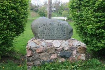 Fort Definace Flagstaff Marker. Click for full size. Fort Definace Flagstaff Marker image. Click for full size.