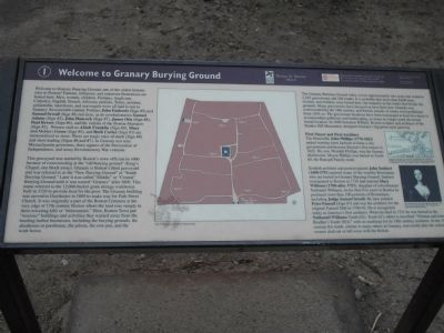 Welcome to Granary Burying Ground Marker image. Click for full size.