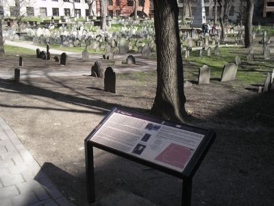 Marker in Granary Burying Ground image. Click for full size.