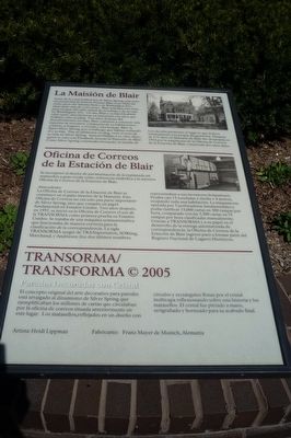 Marker inscriptions also provided <i>en espa�ol</i> image. Click for full size.