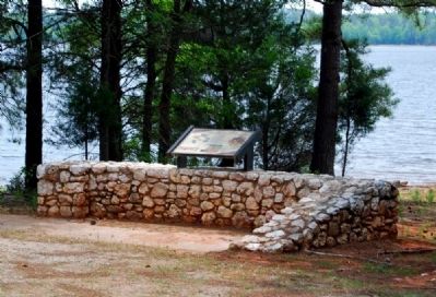 Capture of Fort Charlotte Marker -<br>Lake Thurmond in the Background image. Click for full size.