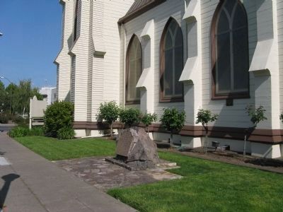 First Presbyterian Church Building and Marker image. Click for full size.