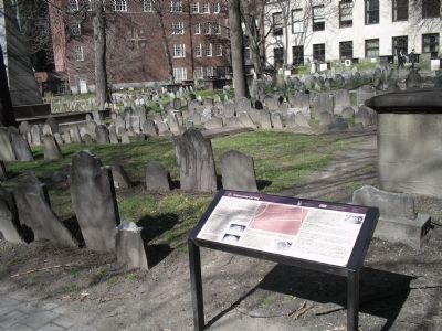 Marker in Granary Burying Ground image. Click for full size.