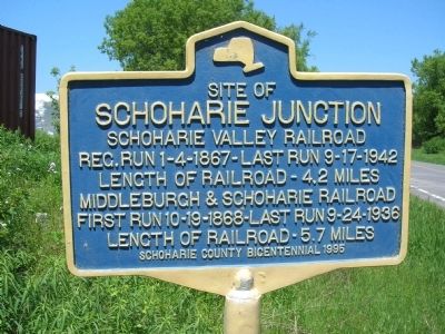 Schoharie Junction Marker image. Click for full size.