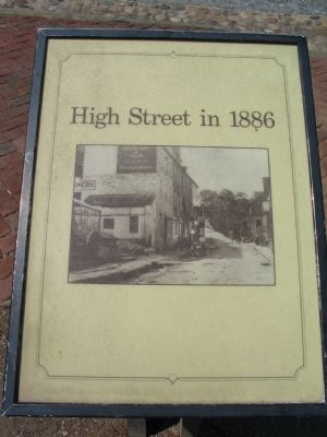 High Street in 1886 Marker image. Click for full size.