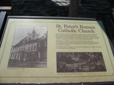 St. Peter's Roman Catholic Church Marker. Click for full size. St. Peter's Roman Catholic Church Marker image. Click for full size.
