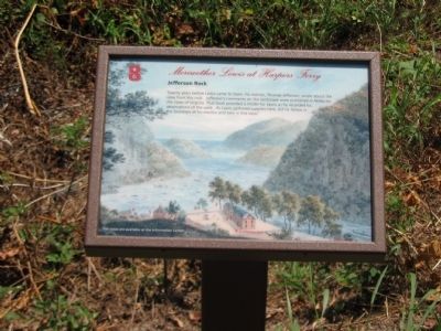 Jefferson Rock Marker. Click for full size. Jefferson Rock Marker image. Click for full size.