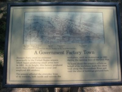 A Government Factory Town Marker image. Click for full size.