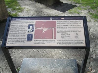 Colonial Craftsmen Marker. Click for full size. Colonial Craftsmen Marker image. Click for full size.