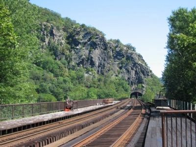 Railroad at Harpers Ferry. Click for full size. Railroad at Harpers Ferry image. Click for full size.