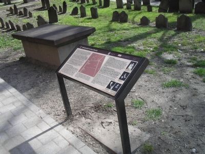 Marker in Granary Burying Ground. Click for full size. Marker in Granary Burying Ground image. Click for full size.