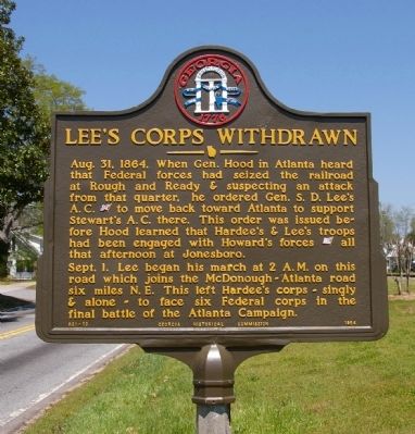 Lee's Corps Withdrawn Marker image. Click for full size.