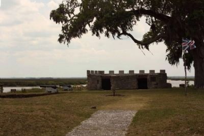 Fort Frederica's remains image. Click for full size.