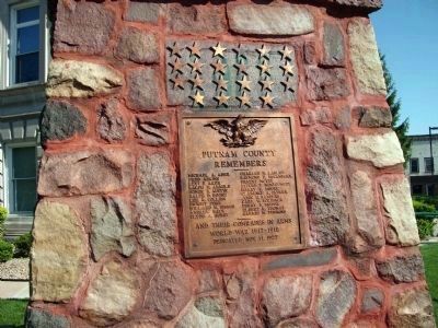 Putnam County World War I Memorial Marker. Click for full size. Putnam County World War I Memorial Marker image. Click for full size.