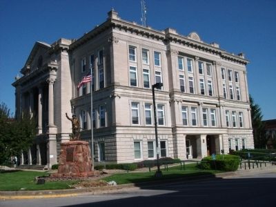 Courthouse Side & The Spirit of the American Doughboy Memorial. Click for full size. Courthouse Side & The Spirit of the American Doughboy Memorial image. Click for full size.