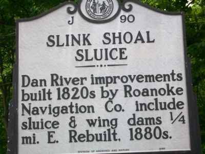Slink Shoal Sluice Marker image. Click for full size.