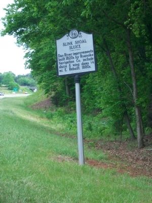 Slink Shoal Sluice Marker. Click for full size. Slink Shoal Sluice Marker image. Click for full size.