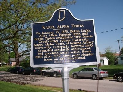 Side One - - Kappa Alpha Theta Marker image. Click for full size.