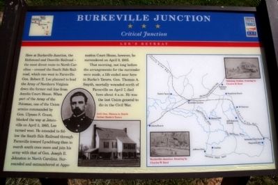 Burkeville Junction CWT Marker image. Click for full size.