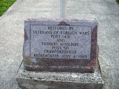 Restored & Rededication -  Stone Marker image. Click for full size.