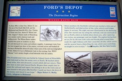 Ford's Depot CWT Marker image. Click for full size.