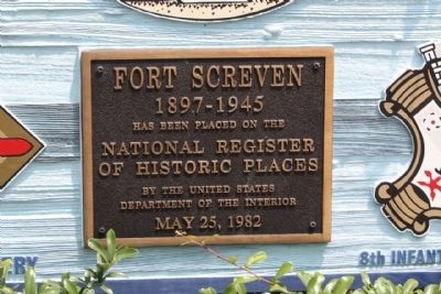 Fort Screven Marker. Click for full size. Fort Screven Marker image. Click for full size.