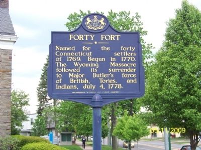 Forty Fort Marker image. Click for full size.