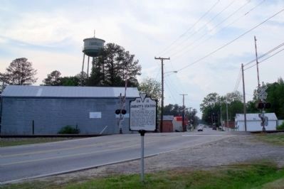 Jarratt's Station Marker (facing west). Click for full size. Jarratt's Station Marker (facing west) image. Click for full size.