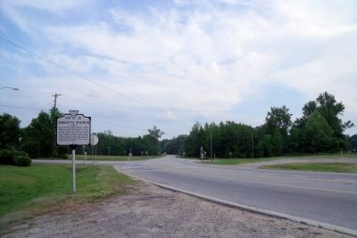 Jarratt's Station Marker (facing east). Click for full size. Jarratt's Station Marker (facing east) image. Click for full size.