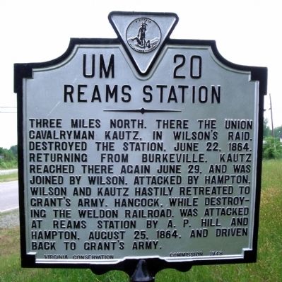 Reams Station Marker image. Click for full size.