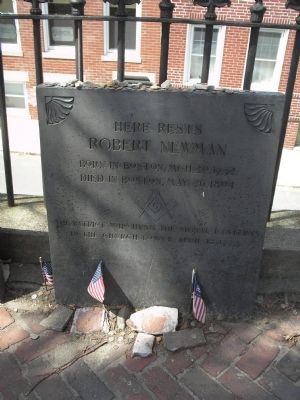 Grave of Robert Newman image. Click for full size.