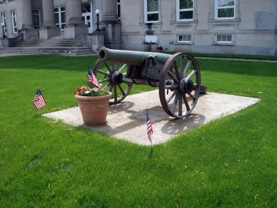 Clay County (Indiana) Civil War Canon image. Click for full size.